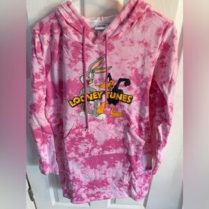 Looney Tunes Pullover Hoodie, Women’s Size Large New